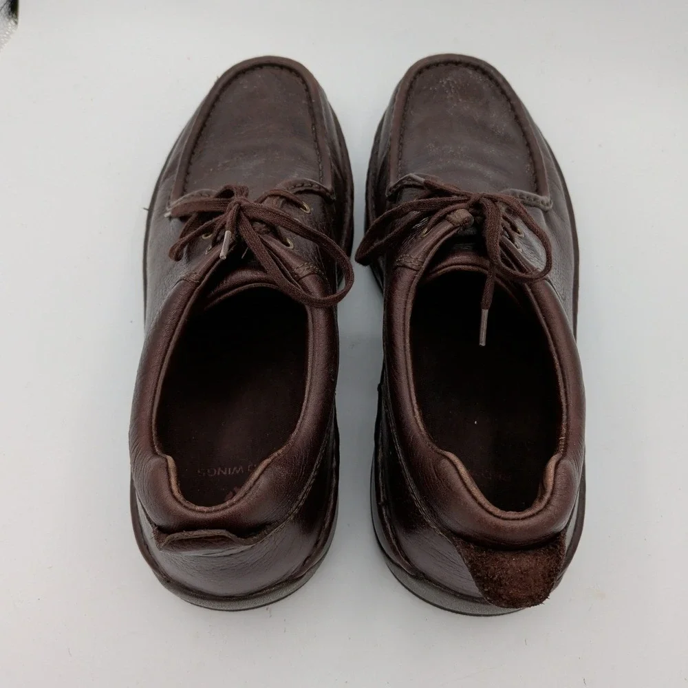 Red Wing 4041 Mens Brown Leather Moc Toe Oxford Work Shoes Size 11B Narrow